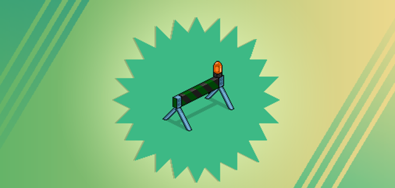 Oferta: Raro Cavalete de Tráfego Esmeralda!